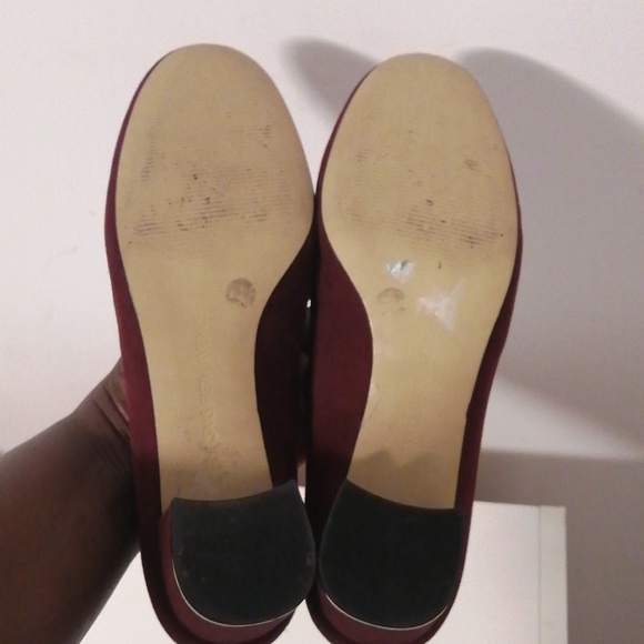 Saks Fith Avenue Burgundy Pump - Picture 9 of 9